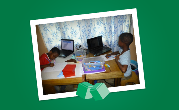 When Judy Griffin emailed a video and a few photos of herself and two of her boys using the Math-U-See manipulative blocks in Ghana, we were intrigued.