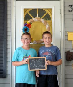 The key for back to homeschool pictures is documenting the beginning of something new, not how Pinterest-worthy your pictures are.