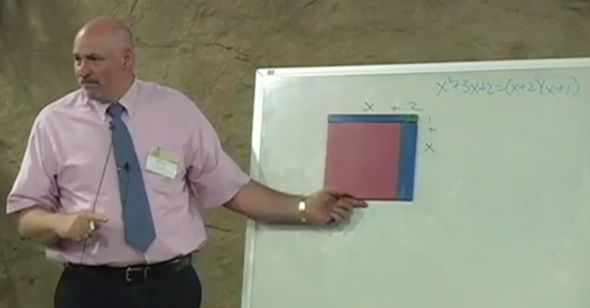 Watch as Steve Demme teaches math concepts and provides tips for making math understandable in this algebra demonstration.