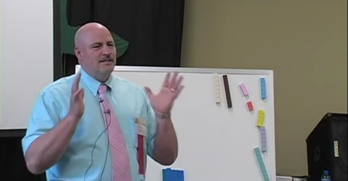 Watch as Steve Demme teaches math concepts and provides tips for making math understandable in this place value demonstration.