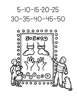 Skip Counting 5 Coloring Page