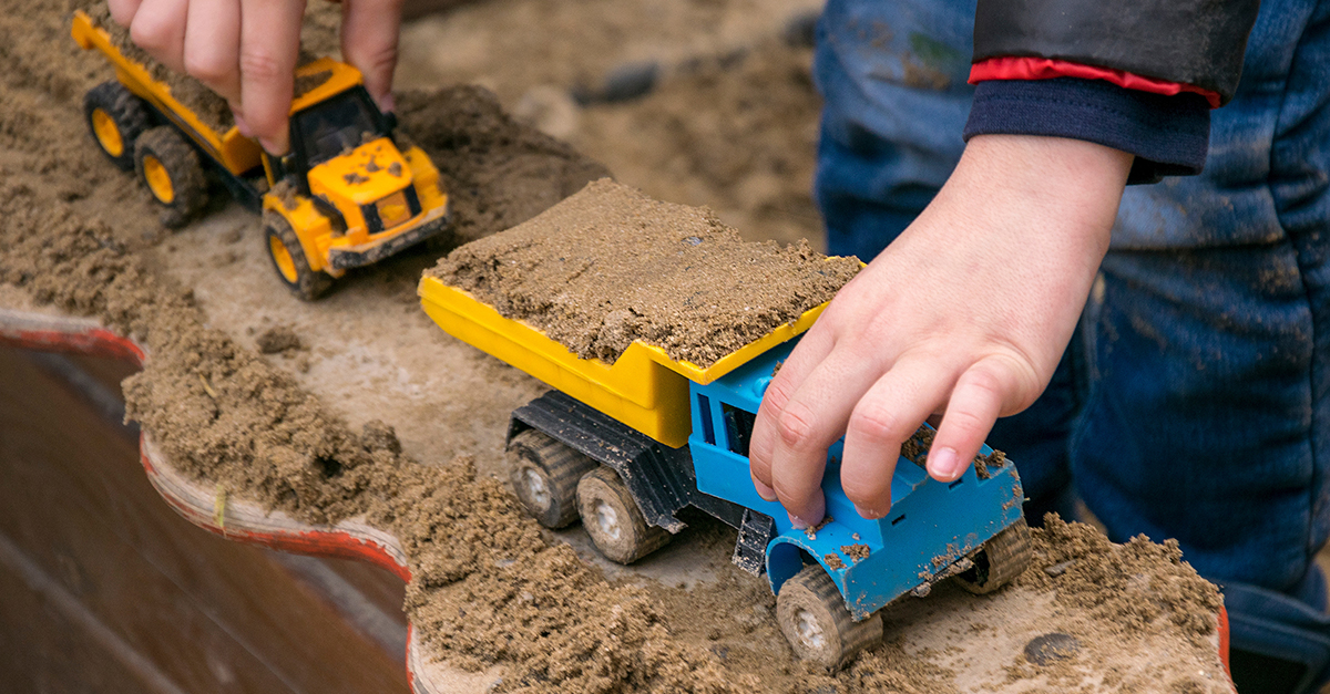 The weather has gotten warmer, so it’s time to get into the sandbox. We have ten items you can find at the dollar store and three questions you can ask your children as they play.