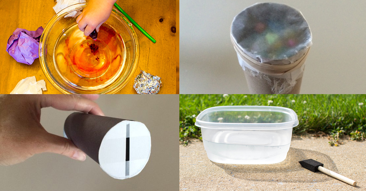 These simple science activities can be created with recycled materials from around the house and have educational benefits, too!