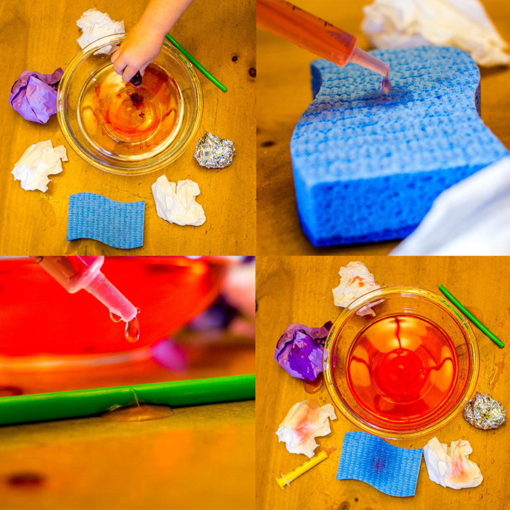 Experimenting with water in the summer is an engaging way to learn about science. Try this activity to learn about which materials do or do not absorb water.