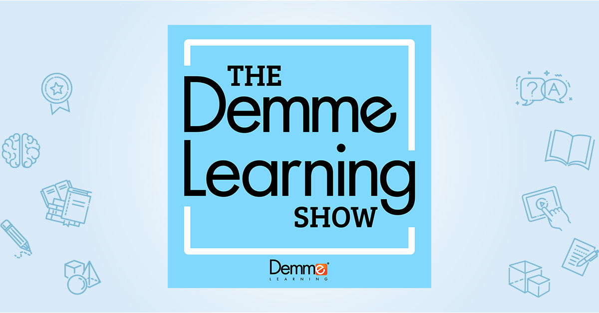 Logo for The Demme Learning Show.