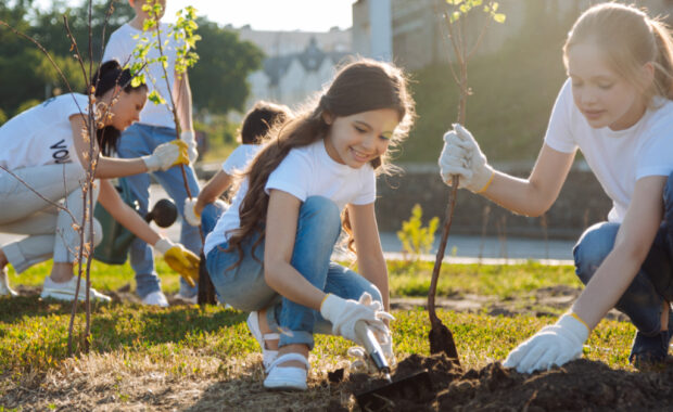 A group of volunteers.