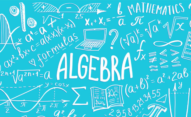 Algebra-related math symbols.