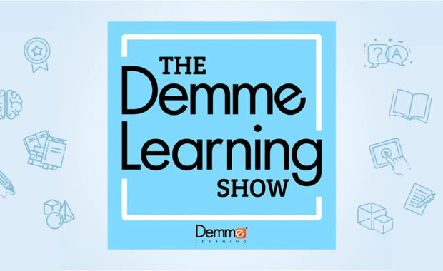 Logo for The Demme Learning Show.