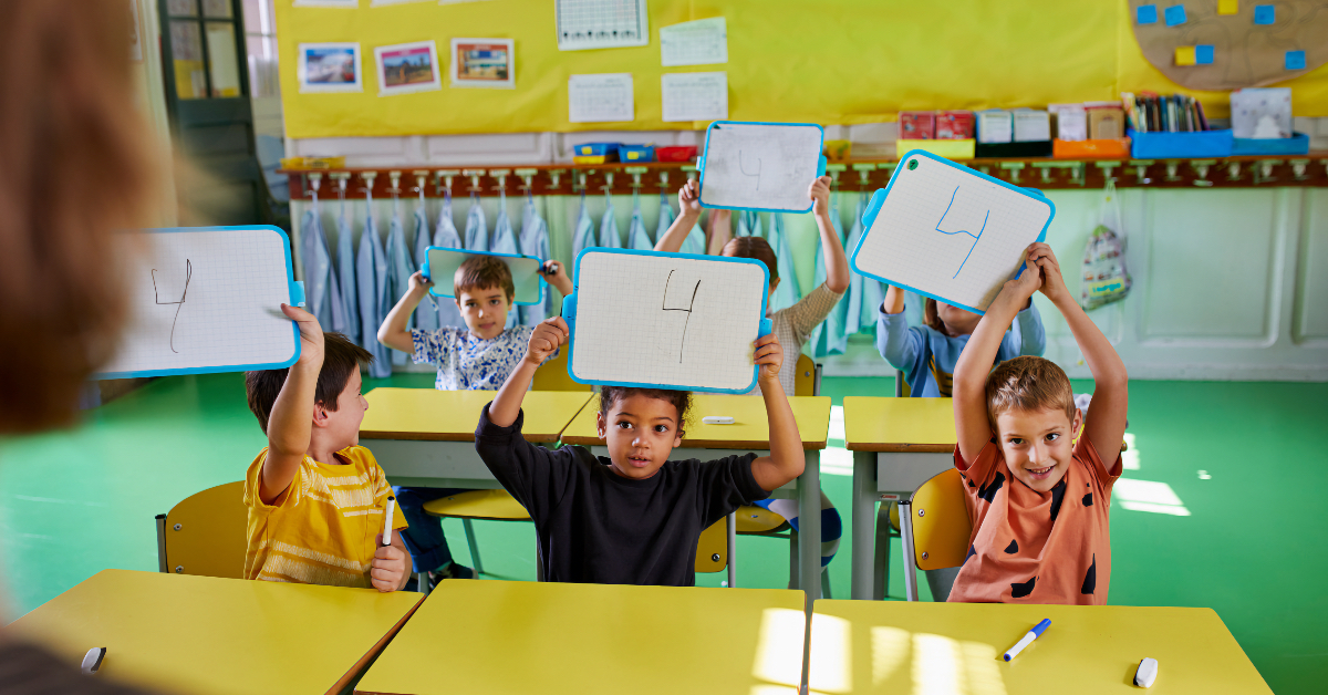 Students in a classroom