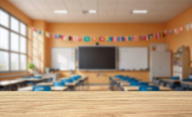 An empty classroom ready to welcome new students