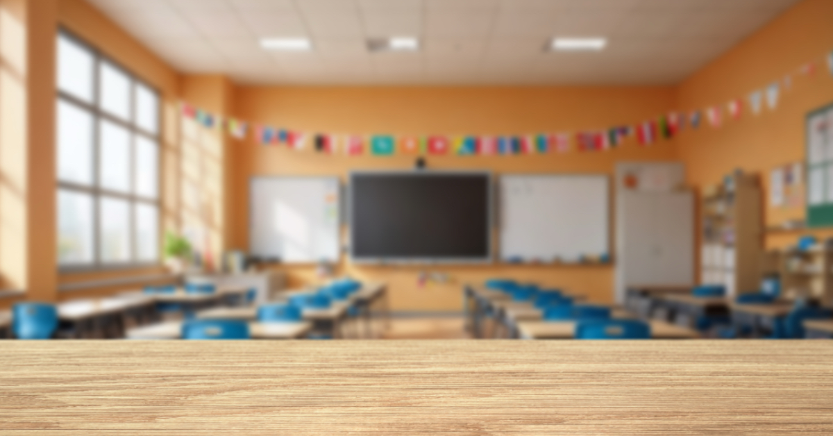 An empty classroom ready to welcome new students